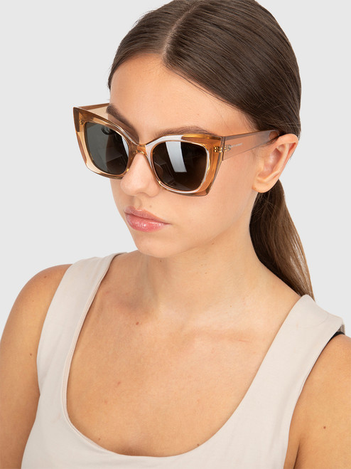 Saint Laurent Nude Grey Cat Eye Sunglasses Saint Laurent Nude Grey Cat Eye Sunglasses