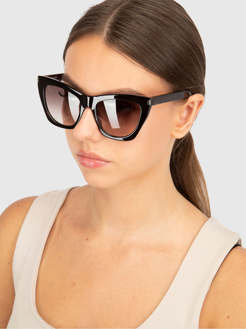 Saint Laurent Havana Violet Cat Eye Sunglasses Saint Laurent Havana Violet Cat Eye Sunglasses