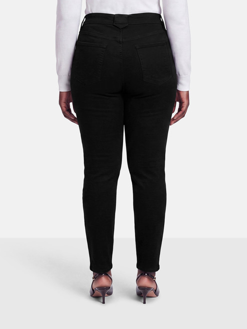 FRAME Black The Snapped Denim Legging