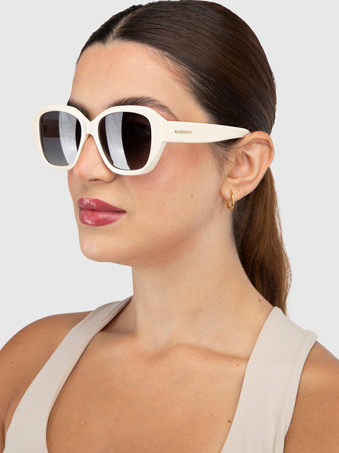 Givenchy Cream GV Day Round Sunglasses