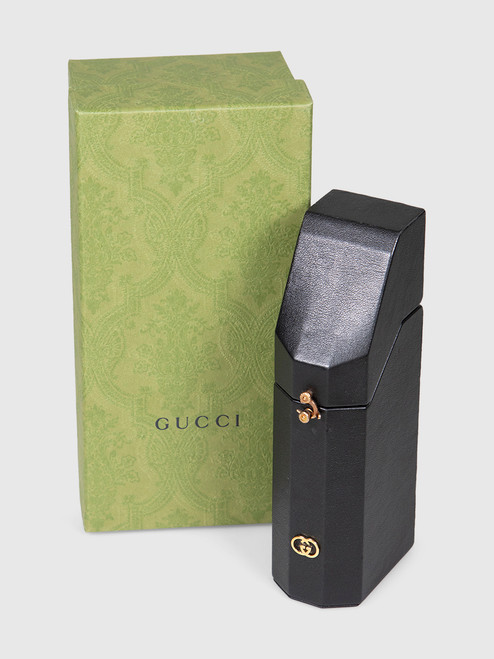 Gucci Black Leather Travel Case