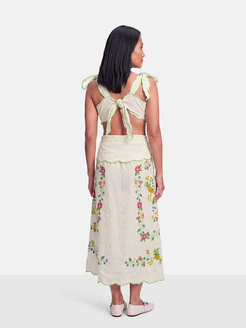 FARM Rio Floral Embroidered Tropical Romance Dress