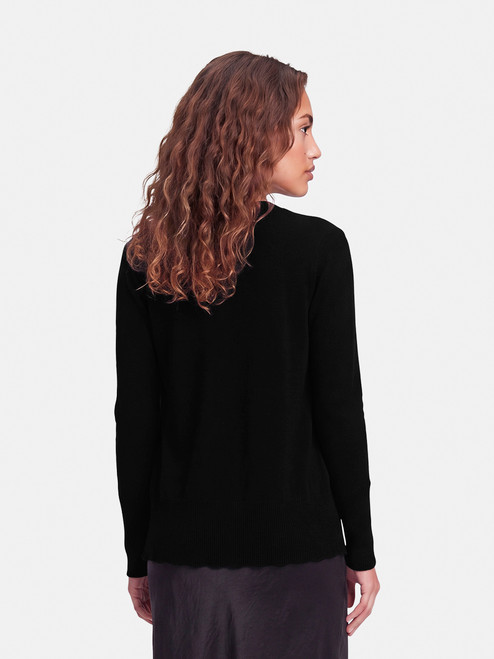 Dolce & Gabbana Black Wool Button Up Cardigan