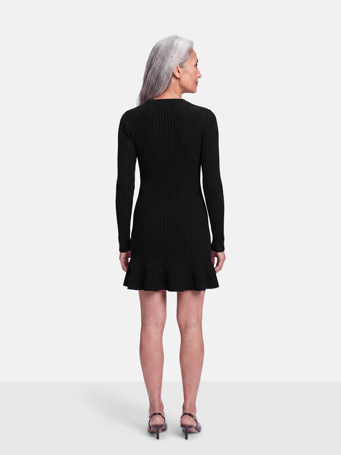 ME+EM Black Ribbed Knit Dress ME+EM Black Ribbed Knit Dress