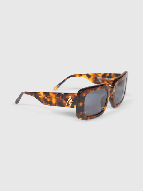 Linda Farrow Tortoiseshell Oversized Jorja Sunglasses