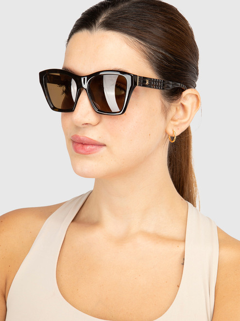 Burberry Dark Havana Square Sunglasses