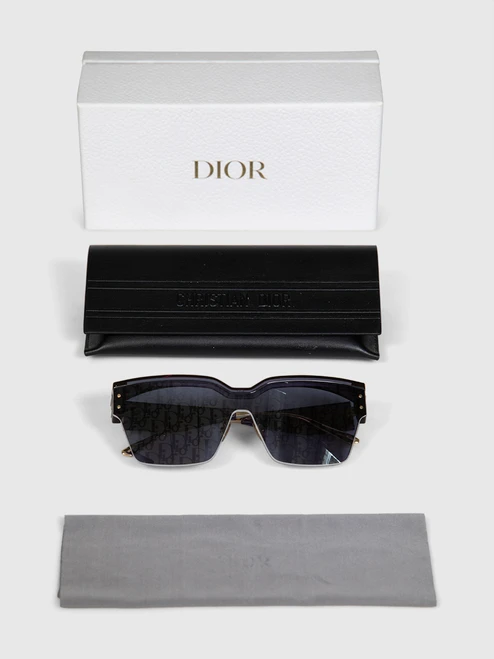 Dior Purple Shield Monogram Sunglasses