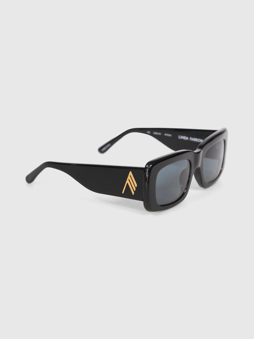 Linda Farrow Linda Farrow x The Attico Black Marfa Sunglasses Linda Farrow Linda Farrow x The Attico Black Marfa Sunglasses