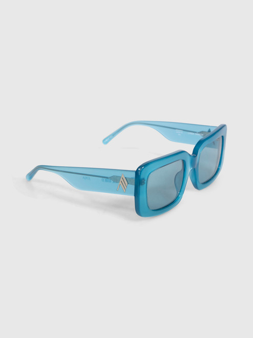 Linda Farrow Linda Farrow x The Attico Blue Jorja Sunglasses Linda Farrow Linda Farrow x The Attico Blue Jorja Sunglasses