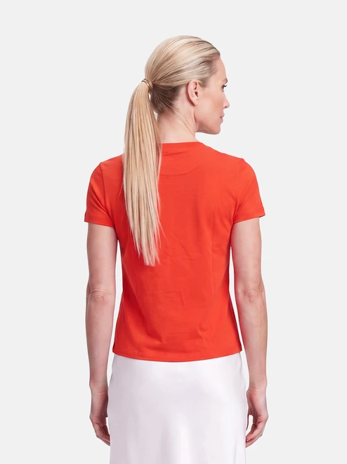 Hermès Red Embroidered Pocket T-Shirt