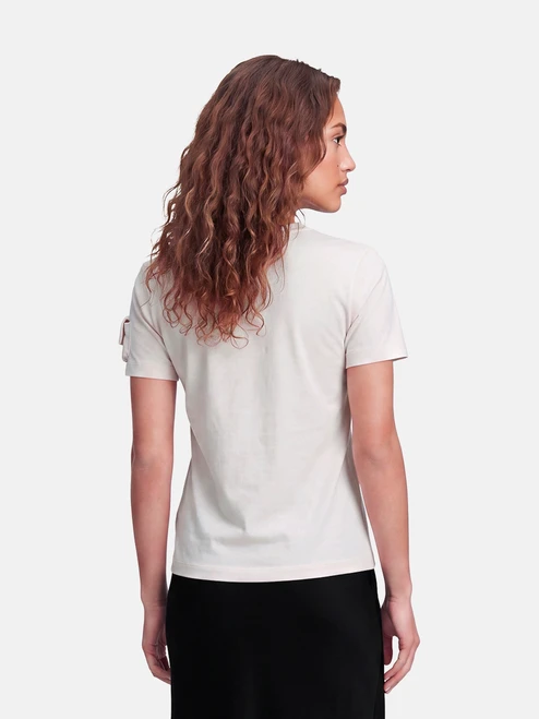Fendi White Pocket Sleeve T-Shirt