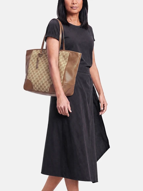 Gucci Brown GG Canvas Bree Tote Bag