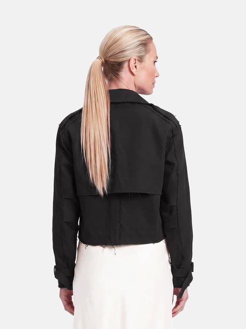 Rag & Bone Navy Distressed Jacket