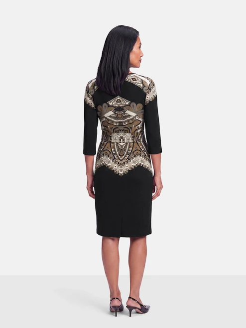 Etro Abstract Pattern Belted Dress