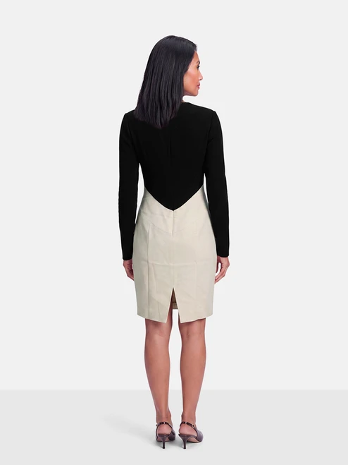 Emilio Pucci Black & White Wool Dress