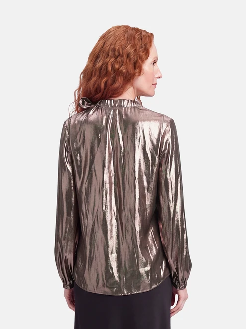 Ralph & Russo Metallic Bronze Blouse