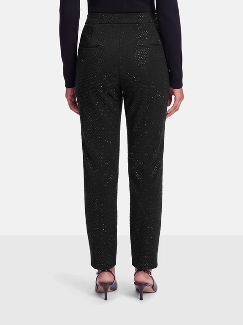 Ralph & Russo Black Crystal Embellished Trousers