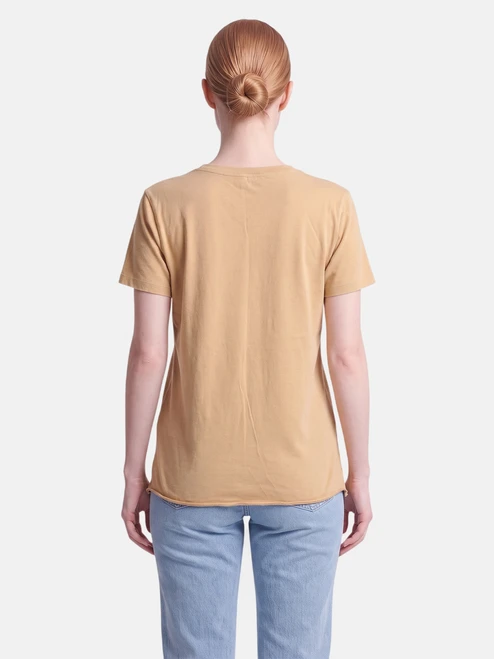 Saint Laurent Beige Heart Print T-Shirt