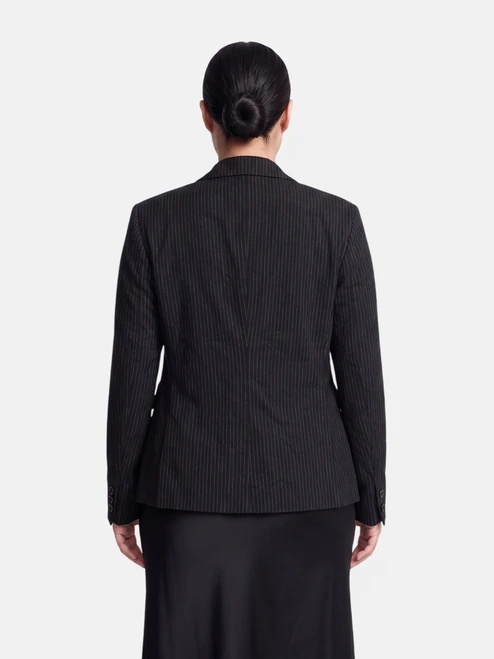 Valentino Garavani Navy Pin Stripe Blazer
