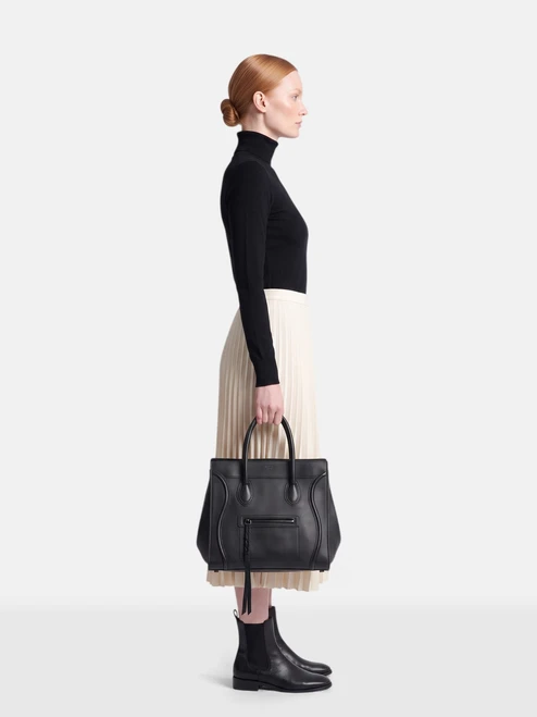 Céline Black Leather Medium Phantom Bag