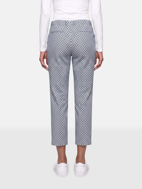 Marni Blue Abstract Cropped Trousers