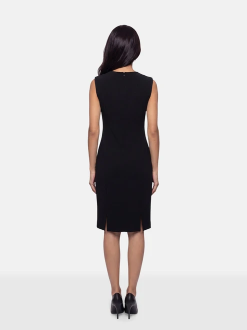 Akris Black Wool Sleeveless Dress
