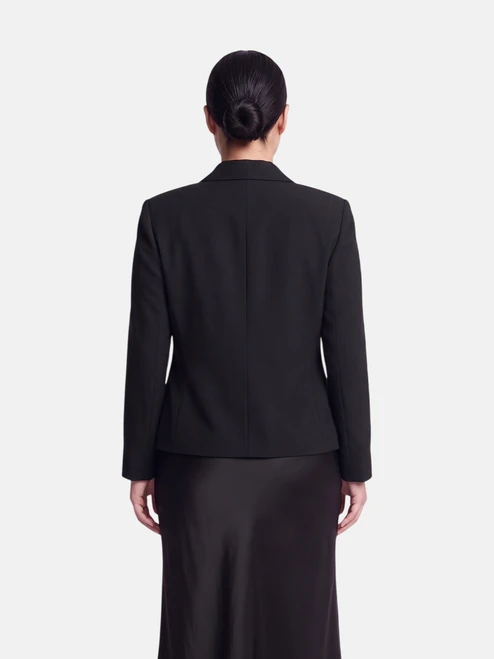 Valentino Garavani Black Mid Length Blazer Jacket