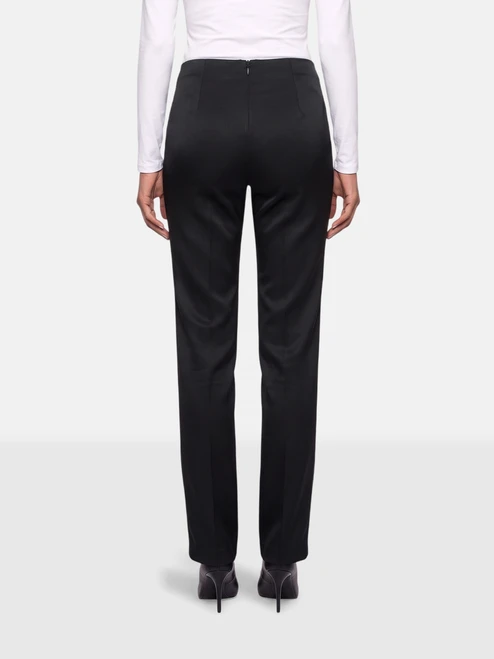 La Perla Black Silk Slim Trousers