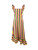 STAUD Rainbow Striped Ruffled Dress