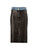 Roberto Cavalli Black Leather Denim Detail Fitted Skirt