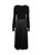 Moncler Black Knit Pleated Midi Dress