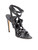 Rupert Sanderson Black Patent & Leather Strappy Heeled Sandals