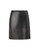 Versace Gianni Versace Black Leather Eyelets Accent Mini Skirt