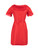 Moschino Moschino Cheap & Chic Red Embellished Neckline Mini Dress