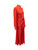 Victoria Beckham Red Silk Bow Detail Midi Dress