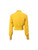 Dolce & Gabbana Yellow Silk Cropped Bomber Jacket