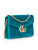 Gucci Turquoise Velvet GG Marmont Wallet On Chain Bag