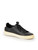 Off-White Black Leather Flower Embroidered Trainers