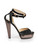 Jimmy Choo Black Suede Double Strapped Platform Sandals