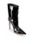 Alexandre Vauthier Black Patent Leather Pointed-Toe Heeled Ankle Boot