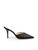 Magda Butrym Black Suede Crystal Bow Mules