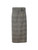 Joseph Grey Wool Checked Belted Pencil Skirt