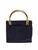 Women Prada Vintage Black Tessuto Bucket Bag with Gold Handle