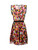 Miu Miu Candy Printed Sheer Belted Sleeveless Mini Dress