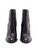 Women Casadei Black Leather Ankle Boots - Size UK7 US10 EU40
