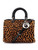Women Christian Dior Leopard Print Pony-Style Calfskin Diorissimo Handbag