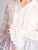 Women Oscar de la Renta White Silk Embellished Shirt - Size M UK10 US6