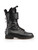 Fendi Black Leather Logo Biker Combat Boots