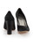 Stuart Weitzman Black Suede Glitter Pumps