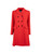 Prada Red Wool Double-Breasted Mid Length Coat